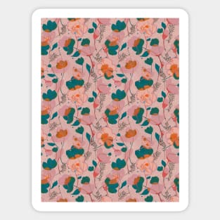 Buttercup floral pattern Sticker